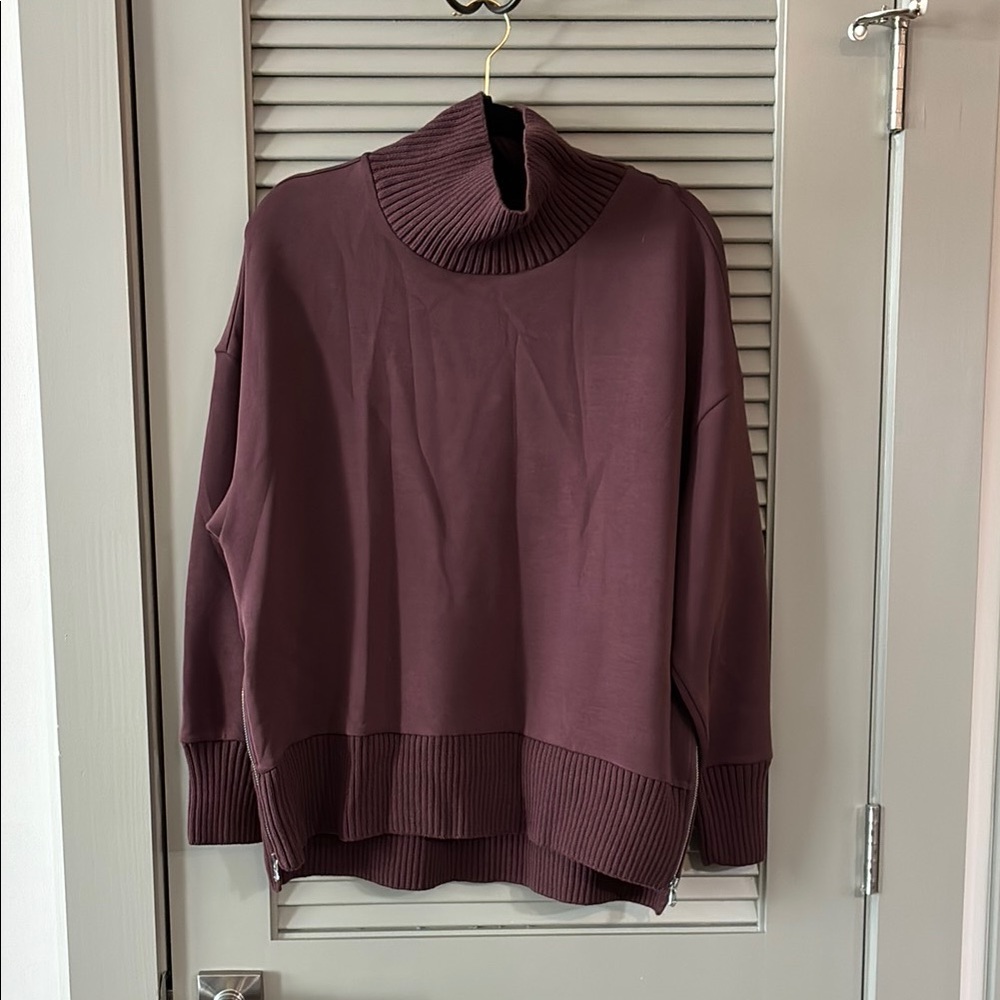 NWOT Varley Barker High Neck Sweat Doublesoft Sz S - Picture 4 of 10
